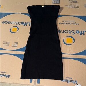 RSQ Black Strapless Sheath Dress Cocktail